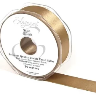 MOCHA No.09 Double Faced Satin - (25mm x 20m)