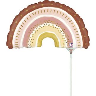 Mini Boho Rainbow Air Filled Balloon – 14" Foil