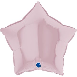Mini Pastel Pink Star Shape Air-Filled Balloon – 9″ Foil