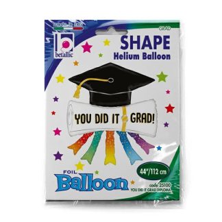Graduation You did it Grad Diploma Balloon - Foil 44"/112cm packaged