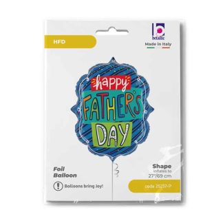 Father's Day Confetti Frame Supershape Balloon - Foil  27"/69cm