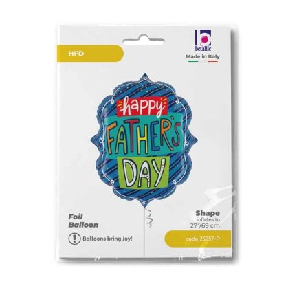 Father's Day Confetti Frame Supershape Balloon - Foil  27"/69cm