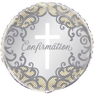 Fancy Gold Cross Confirmation Balloon - 18"Foil