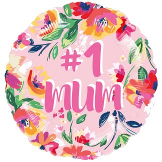 #1 Mum Standard Balloon - 18" Foil