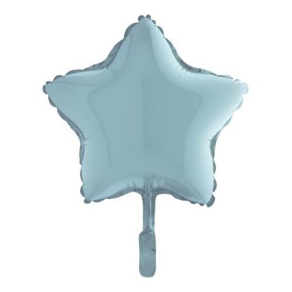 Mini Pastel Blue Star Shape Air-Filled Balloon – 9″ Foil