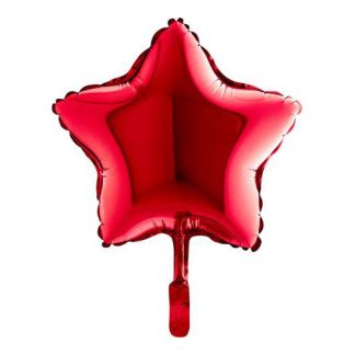 Mini Red Star Shape Air-Filled Balloon – 4″ Foil