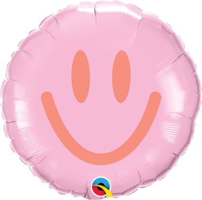 Mini Smiles Pink & Coral  Air-Filled Balloon – 9" Foil
