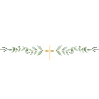 Botanical Celebration Cross Card Garlands 1m - (1ct)