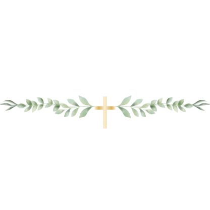 Botanical Celebration Cross Card Garlands 1m - (1ct)