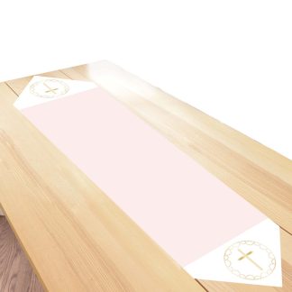 Pink Botanical Celebration Fabric Table Runners - 40cm x 1.8m (1ct)