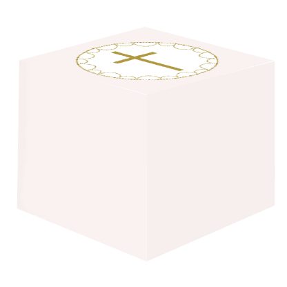 Pink Botanical Celebration Favour Boxes - 63.5mm x 63.5mm x 63.5mm - 8ct