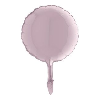 Mini Pastel Pink Round Shape Air-Filled Balloon – 9″ Foil