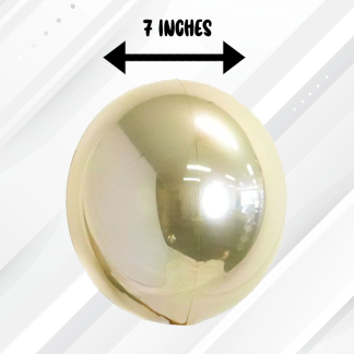 Loon Balls® 18cm (7") Metallic White Gold (1ct)