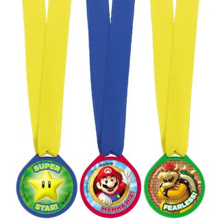 Super Mario Mini Award Medals - 1 PKG/12