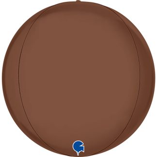 Satin Chocolate 4D Globe - 15" Foil