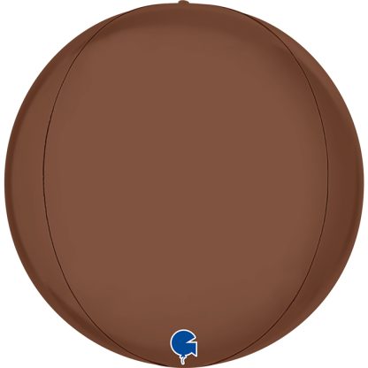 Satin Chocolate 4D Globe - 15" Foil