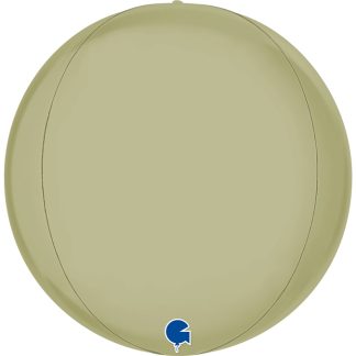 Satin Olive Green 4D Globe - 15" Foil