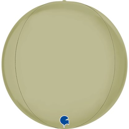 Satin Olive Green 4D Globe - 15" Foil