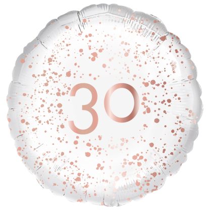 30th Birthday Rose Gold Celebration Standard Foil - 18" Foil