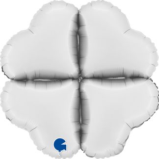 Satin White Base Hearts Mini - 12" - Air Fill Only