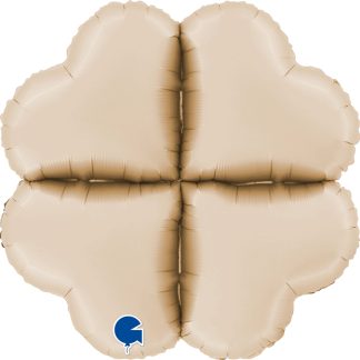 Satin Cream Base Hearts Maxi - 24" - Air Fill Only