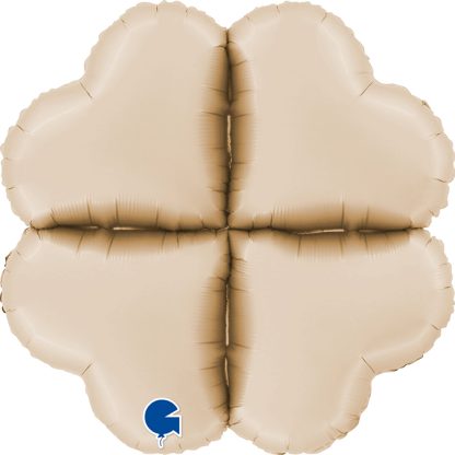 Satin Cream Base Hearts Maxi - 24" - Air Fill Only