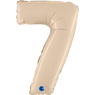 Satin Cream No. "7" Balloon - 26" Foil