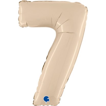 Satin Cream No. "7" Balloon - 26" Foil