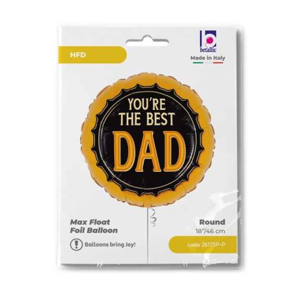 Best Dad Beer Balloon - 18" Foil - Image 2