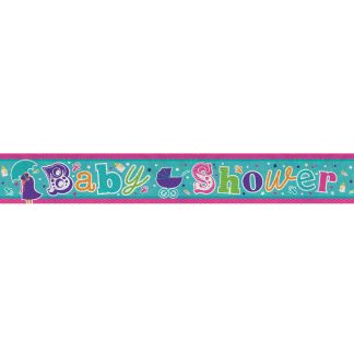Baby Shower Holographic Banners  2.7m - 6 PC