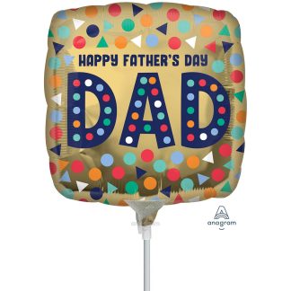 Mini Happy Father's Day Balloon - 9" Foil