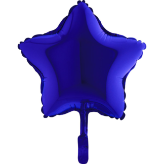 Mini Blue Capri Star Shape Air-Filled Balloon – 9″ Foil