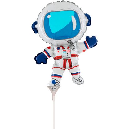 Mini Astronaut Shape Air-Filled Balloon – Foil 14"