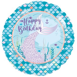 Mermaid Tales Happy Birthday Standard  - 18" Foil