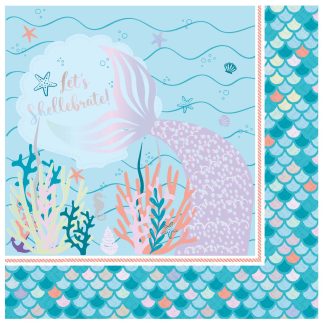 Mermaid Tales Luncheon Napkins - 33cm (16ct)