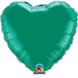 Emerald Green Heart Air-Filled Balloon – 4″ Foil