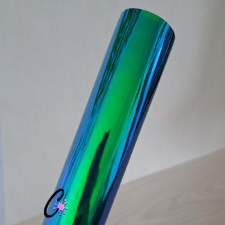 Emerald Blue Holo-Opal Vinyl  - (30.5cm x 1m)