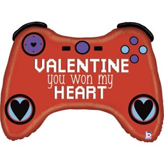Valentine Gamer SuperShape  - Foil 34"/ 86cm unpackaged