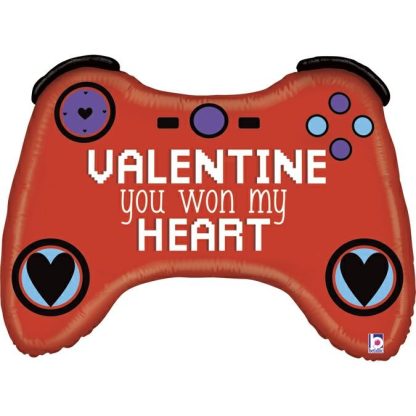Valentine Gamer SuperShape  - Foil 34"/ 86cm unpackaged