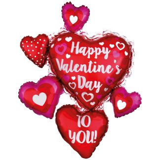 Happy Valentines to you Supershape  - 34" Foil