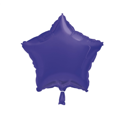 Dark Purple Star Standard Foil - 18" Foil (12 PACK)
