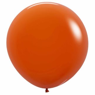 Fashion Sunset Orange 062 Balloons - 24" Latex (3ct)