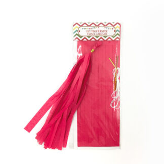 Coral Balloon Tassel - Collar 24cm X 35cm 5ct