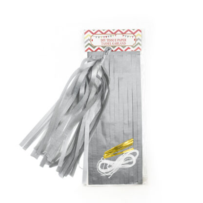 Silver Balloon Tassel - Collar 24cm X 35cm 5ct