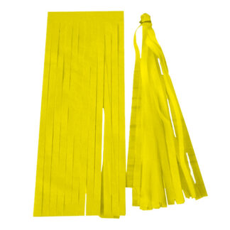 Yellow Balloon Tassel - Collar 25cm X 15cm 5 pack