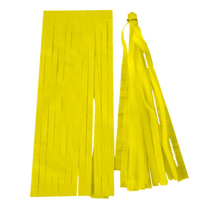 Yellow Balloon Tassel - Collar 25cm X 15cm 5 pack