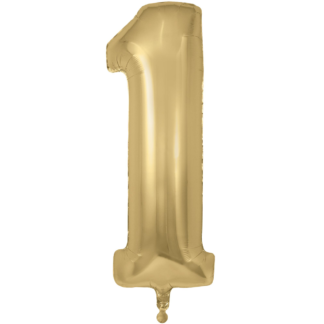 Gold Silk Number 1 Balloon - 34" Foil