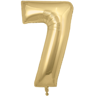 Gold Silk Number 7 Balloon - 34" Foil