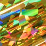 Holostar Crystal Gold Holo HEAT TRANSFER VINYL - (30cm W x 50cm L)