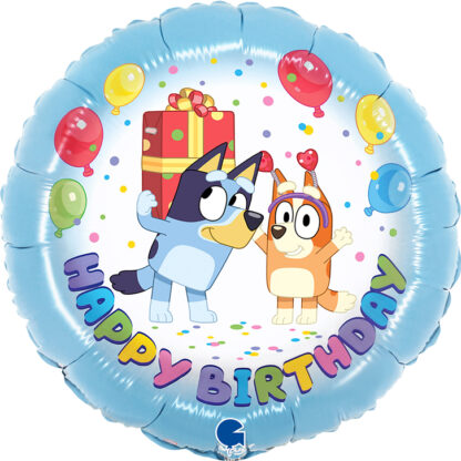 Bluey Happy Birthday Balloon - 18" Foil UNPACKAGED